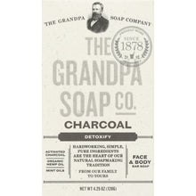 Load image into Gallery viewer, GRANDPAS: SOAP BAR CHARCOAL (4.250 OZ)
