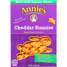 Load image into Gallery viewer, ANNIE'S HOMEGROWN: Cheddar Bunnies Baked Snack Crackers Original, 7.5 Oz