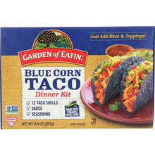 Load image into Gallery viewer, GARDEN OF EATIN: Taco Dinner Kit Blue Organic, 9.4 oz