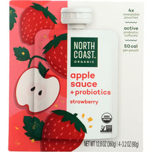 Load image into Gallery viewer, NORTH COAST: Apple Sauce Srawberry Probiotic, 12.8 oz