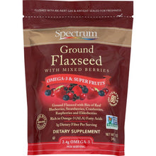 Load image into Gallery viewer, SPECTRUM ESSENTIALS: Ground Flaxseed with Mixed Berries, 12 oz