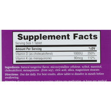 Load image into Gallery viewer, TWINLAB: D3 plus K2 Dots Tangerine 1000 IU, 60 tablets