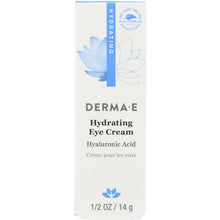 Load image into Gallery viewer, DERMA E: Hydrating Eye Cream with Hyaluronic Acid and Pycnogenol, 0.5 oz