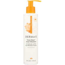 Load image into Gallery viewer, DERMA E: Very Clear Cleanser, 6 oz