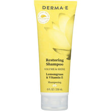 Load image into Gallery viewer, DERMA E: Restoring Shampoo Volume & Shine, 8 oz