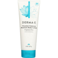 Load image into Gallery viewer, DERMA E: Vitamin E Intensive Therapy Body Lotion Fragrance Free, 8 oz