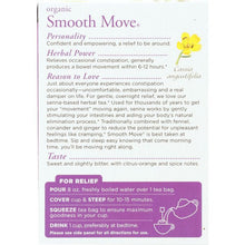 Load image into Gallery viewer, TRADITIONAL MEDICINALS: Organic Smooth Move Herbal Tea 16 Tea Bags, 1.13 oz