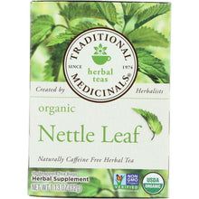 Load image into Gallery viewer, TRADITIONAL MEDICINALS: Organic Nettle Leaf Herbal Tea 16 Tea Bags, 1.13 oz