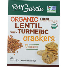 Load image into Gallery viewer, RW GARCIA: Organic Lentil with Turmeric Crackers, 5.5 oz