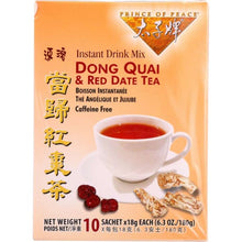 Load image into Gallery viewer, PRINCE OF PEACE: Tea Instant Dong Quai Date, 10 bg