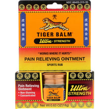 Load image into Gallery viewer, TIGER BALM: Ultra Strength Pain Relieving Ointment, 0.63 oz