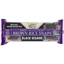 Load image into Gallery viewer, EDWARD & SONS: Baked Brown Rice Snaps Black Sesame, 3.5 oz