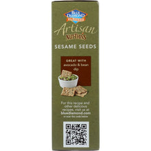 Load image into Gallery viewer, BLUE DIAMOND: Nut Thins Artisan With Almonds & Sesame Seeds, Wheat & Gluten Free, 4.25 oz