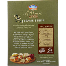 Load image into Gallery viewer, BLUE DIAMOND: Nut Thins Artisan With Almonds & Sesame Seeds, Wheat & Gluten Free, 4.25 oz