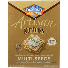 Load image into Gallery viewer, BLUE DIAMOND: Nut Thins Artisan With Almonds & Multiseeds, Wheat & Gluten Free, 4.25 oz