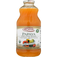 Load image into Gallery viewer, LAKEWOOD ORGANIC: Papaya 100% Juice Blend, 32 oz