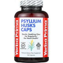 Load image into Gallery viewer, YERBA PRIMA: Psyllium Husks Caps 625 mg, 180 Capsules