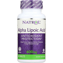 Load image into Gallery viewer, NATROL: Alpha Lipoic Acid 600 mg, 45 tb