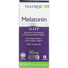 Load image into Gallery viewer, NATROL: Advanced Sleep Melatonin 10 mg, 60 Tablets