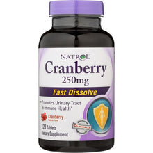 Load image into Gallery viewer, NATROL: Cranberry Fast Dissolve 250 mg, 120 Tablets