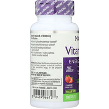 Load image into Gallery viewer, NATROL: Vitamin B-12 Fast Dissolve Strawberry 5000 Mcg, 100 tablets