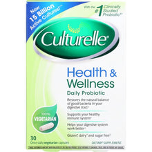 Load image into Gallery viewer, CULTURELLE PROBIOTIC: Probiotic Health & Wellness, 30 Vegetarian Capsules