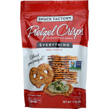 Load image into Gallery viewer, SNACK FACTORY: Pretzel Crisps Deli Style Everything, 7.2 oz