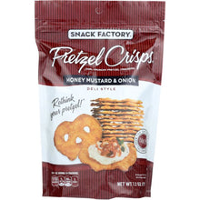 Load image into Gallery viewer, SNACK FACTORY: Pretzel Crisps Deli Style Honey Mustard & Onion, 7.2 oz
