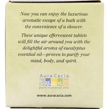 Load image into Gallery viewer, AURA CACIA: Aromatherapy Shower Tablets Purifying Eucalyptus 3 tablets (1 oz each), 3 oz