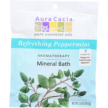 Load image into Gallery viewer, AURA CACIA: Aromatherapy Mineral Bath Refreshing Peppermint , 2.5 Oz
