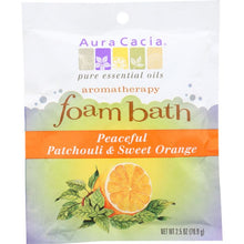 Load image into Gallery viewer, AURA CACIA: Peaceful Patchouli and Sweet Orange Foam Bath, 2.5 oz