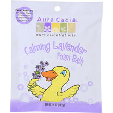 Load image into Gallery viewer, AURA CACIA: Lavender Essential Oil Calming Foam Bath, 2.5 oz