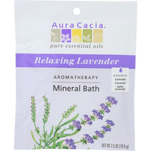 Load image into Gallery viewer, AURA CACIA: Aromatherapy Mineral Bath Relaxing Lavender, 2.5 oz