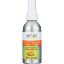 Load image into Gallery viewer, AURA CACIA: Peaceful Patchouli & Sweet Orange Room & Body Mist, 4 oz