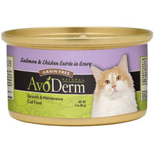 Load image into Gallery viewer, AVODERM: Salmon & Chicken Entree in Gravy Cat Food, 3 oz