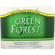 Load image into Gallery viewer, GREEN FOREST: Bath Tissue White 12 Double Ply Rolls 352 Sheets, 1 ea