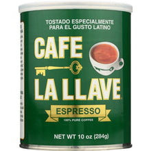 Load image into Gallery viewer, CAFE LA LLAVE: Pure Espresso Coffee, 10 oz