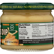 Load image into Gallery viewer, WILD GARDEN: Hummus Dip Traditional, 10.74 oz