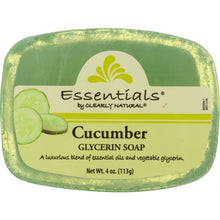 Load image into Gallery viewer, CLEARLY NATURAL: Cucumber Pure & Natural Glycerine Soap, 4 oz