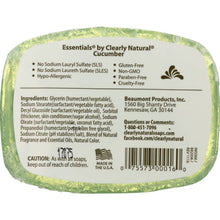 Load image into Gallery viewer, CLEARLY NATURAL: Cucumber Pure & Natural Glycerine Soap, 4 oz