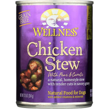 Load image into Gallery viewer, WELLNESS: Chicken Stew with Peas & Carrots Canned Dog Food, 12.5 oz