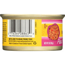 Load image into Gallery viewer, WELLNESS: Adult Chicken and Lobster Canned Cat Food, 3 oz