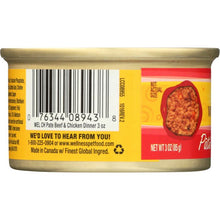 Load image into Gallery viewer, WELLNESS: Beef & Chicken Formula Cat Food, 3 oz