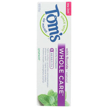 Load image into Gallery viewer, TOMS OF MAINE: Whole Care Spearmint Anticavity Toothpaste, 4 oz