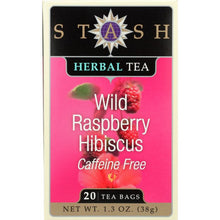 Load image into Gallery viewer, STASH TEA: Herbal Tea Wild Raspberry Hibiscus Caffeine Free 20 Tea Bags, 1.3 Oz