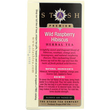 Load image into Gallery viewer, STASH TEA: Herbal Tea Wild Raspberry Hibiscus Caffeine Free 20 Tea Bags, 1.3 Oz