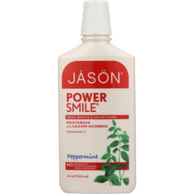 Load image into Gallery viewer, JASON: PowerSmile Mouthwash Brightening Peppermint, 16 oz