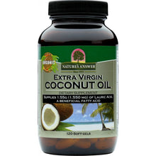 Load image into Gallery viewer, NATURES ANSWER: Extra Virgin Coconut Oil Dietary Supplement Gluten Free, 120 Sg