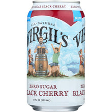 Load image into Gallery viewer, VIRGILS: Zero Sugar Soda Black Cherry 6-12 fl oz, 72 fl oz