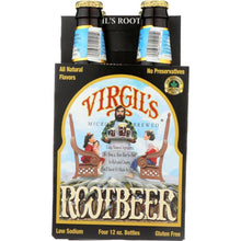Load image into Gallery viewer, VIRGILS: Root Beer Micro Brewed No Preservatives 4 Pack, 48 oz